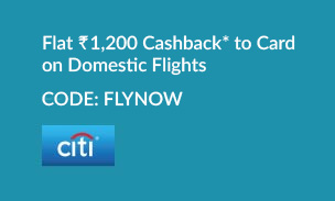 Flat Rs. 1,200 Cashback* to Card on International Flights
