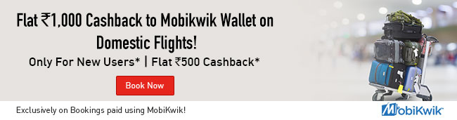 Flat Rs.1000 Cashback to MobiKwik Wallet!