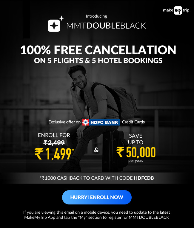 100% FREE Cancellation on 5 Flights & 5 Hotel Bookings