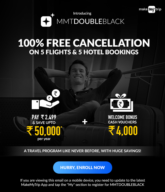 100% FREE Cancellation on 5 Flights & 5 Hotel Bookings